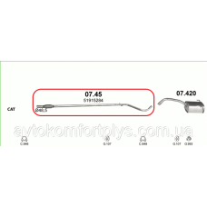 Середня труба з гофрою Ford Ka 1.2 2008 - 2012 рр.