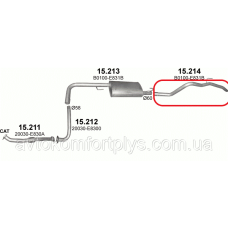 Вихлопна труба NISSAN NAVARA 2.5 DDTi