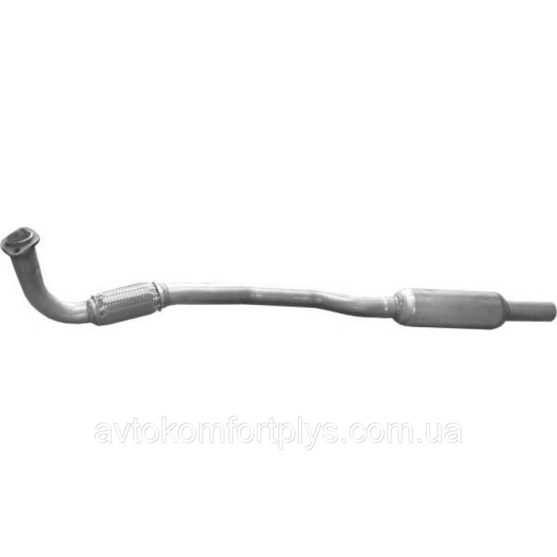 Труба приймальна з гофрою і резонатором OPEL ASTRA G 1.7 D