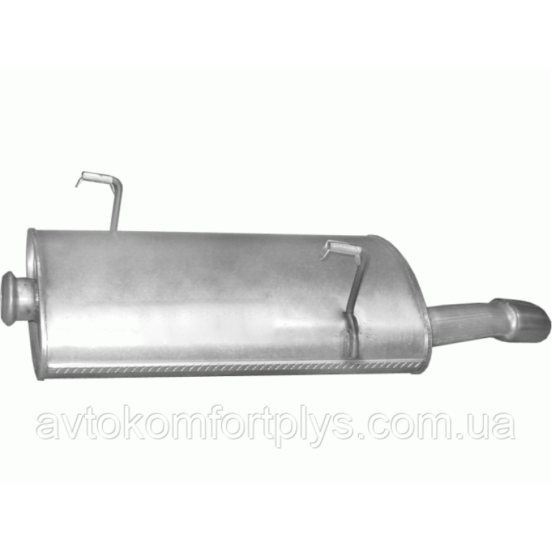 Глушник Peugeot 206 хетчбек / Peugeot 206 CC 1.6 турбодизель 2003 - 2009 рр