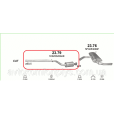 Резонатор (влопна система) SEAT ALTEA 1.6