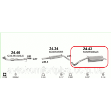 Глушник SEAT CORDOBA 1.4 i 16V (BBY)