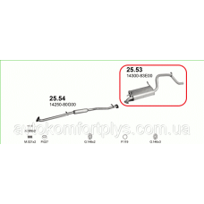 Глушник (вихлопна система) SUZUKI WAGON R+ 1.3