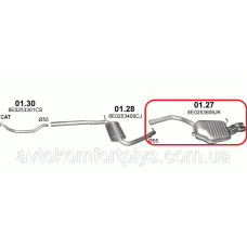 Глушник AUDI A4 кузов B7 1.9 TDI