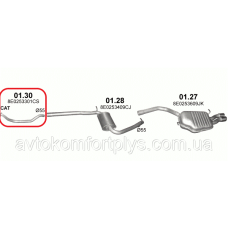 Приймальна труба AUDI A4 B7 1.9 TDI / 2.0 TDI