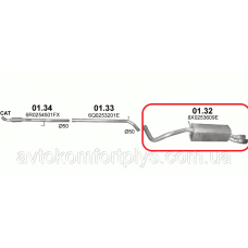 Глушник AUDI A1 1.4 TFSi