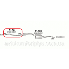 Приймальна труба AUDI A5 1.8 TFSi