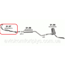 Приймальна труба Audi A2 1.4 16V 2000 - 2005 рр Полмостров