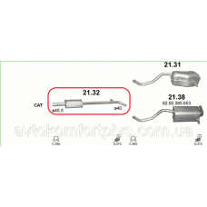 Резонатор Renault Grand Modus 1.6 i 16V 2004 - 2012 рр
