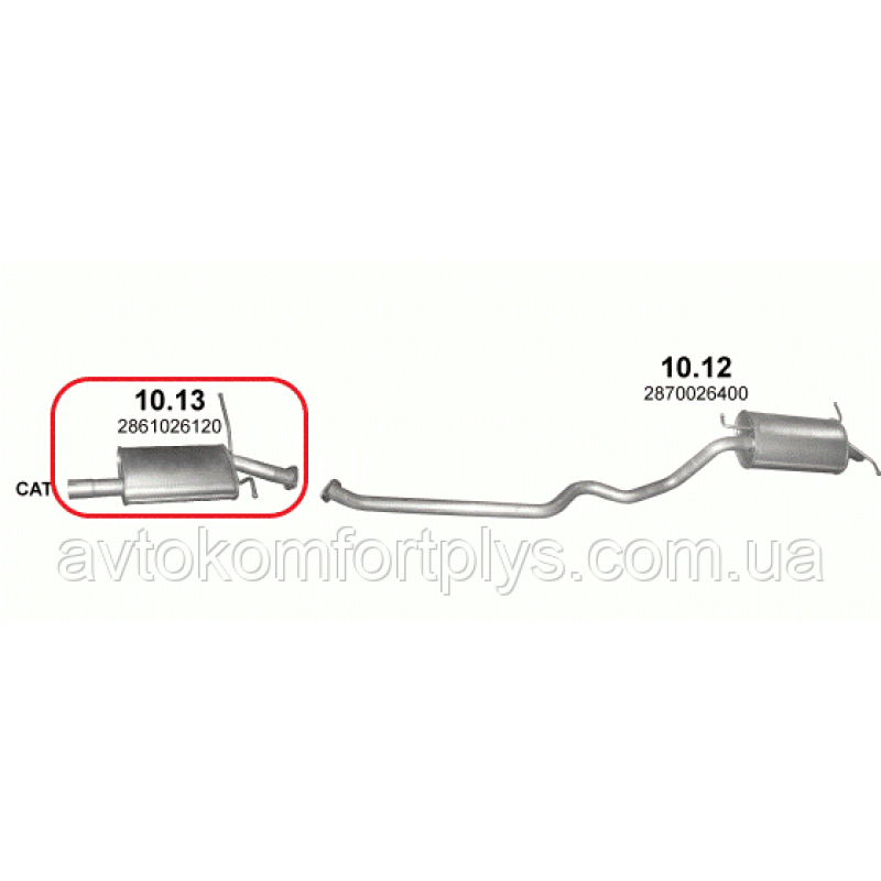 Резонатор Hyundai Santa Fe 2.0 2001 - 2006 рр