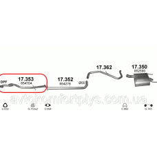 Приймальна труба Chevrolet Malibu 2.0 турбодизель 2012 - 2015 рр