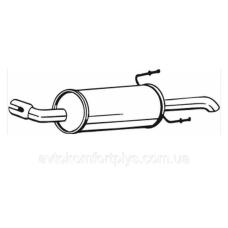 Глушник Opel Astra G седан 1.4i 2003 - 2009 рр Bosal