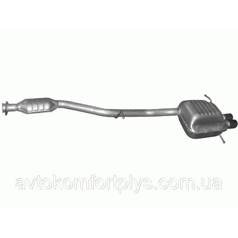 Глушник і резонатор Mercedes C180/C200/C230 купе CL203 1.8/2.0 2002 - 2008 рр